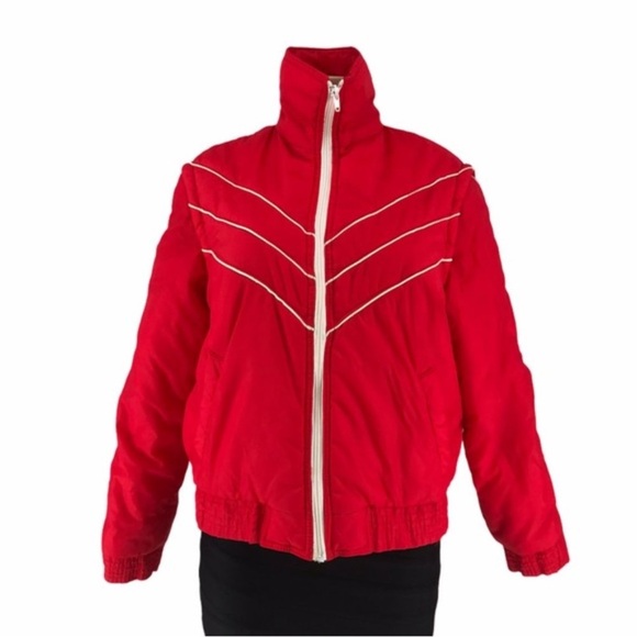 1970’s Vintage Johnny Colorado Red Ski Jacket Vest/Coat Size M - Picture 6 of 16